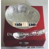 Brass Oval Shape Silver Plated Bowls Set