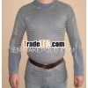 Butted Steel Chain-Mail Shirt - Zinc