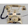 antique style phone/wooden antique phone/antique style novelty phone/antique wood phone/antique tabl