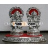 German Silver Statues of Ganesh laxmi ji