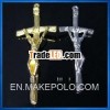 Beautiful Papal Crucifix on Flip Ring, Krzyz Metalowy