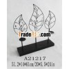 Metal and Acrylic Leaf Table decoration For Candle Holder