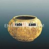 Gold plated carved buddhist product alms bowl
