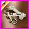 NEW ARRIVAL METAL CRYSTAL BONE KEY CHAIN WHOLESALE