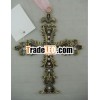 antique bronze metal cross pendant(P16069a)