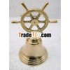 Brass Ship Wheel Handle Bell