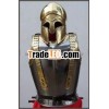Medieval helmet and breast plate