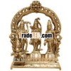 Hindu Deities Ram Sita Laxman India Brass Carving Arts Home Decoration Metal Craft