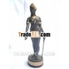 Promotional Gift Sculpture of Buddhist Queen Cama Devimade of iron or Decoration Thailand