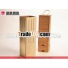 fashion wooden box without lid with string handle