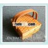 small wooden promotion basket