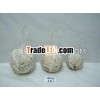 Wooden hanging Christmas ball ornaments decorations