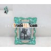 Antique carved wood photo frame