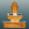 Wood Buddism godness Guanyin bust statue