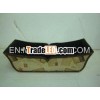 White leather wooden packaging container