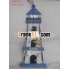 Wood tower wall hanging decoration