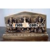 Brass Laxmi Ganesh Sarswati Plate Statue