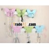 FU-14696 wooden wall butterfly decor hooks
