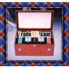 wooden craft with poker set