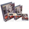 home decor canvas book box to make your bookshelf beautiful Marilyn Monroe wooden book box