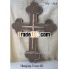 wooden hanging antique holy cross