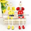 Exquisite lovely wooden dolls,  small ornament,  sit small bee