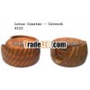 Wooden Tea Coaster - Lotus Indian Handicrafts Gift Items