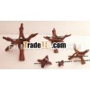 Wooden Cobra Stand in 3 Leg