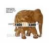 Wooden carving elephant