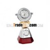 Wooden Shakehand Desktop Clock
