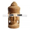 Wooden buddha Statue Handmade Display Indian Handicrafts Gift Items