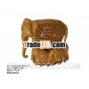 Wood handicrafted elephant
