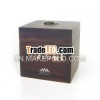 Box Mango Wood Sculpture Square Shape with Glass