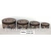 handmade antique wooden storage boxes