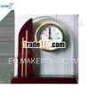 Arch crystal jointing wood digital wall clock