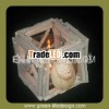 Elegant design candle holder with shell