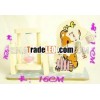 2013 hot sale children Wooden crafts music boxes with hourglass