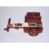 Wooden cart shape tea coaster - - Gift & decoration - Corporate gift - holiday gift