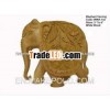 Elephant Wooden carving,  elephant sculpture