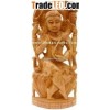 Handcrafted Wooden God Shiva Hindu Sculptures Art Wood Carving Wooden Craft