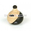 Bottle Pot Mango Wood Handicrafts with Technical Color Decorated (31492)
