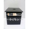 14''H Folk Painted Tin Box