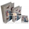 decorative book boxes - birds and butterfly