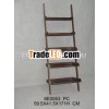 antique color wooden 5-tier shelf