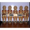 Wooden folk musician statue / Folk Art sculpture