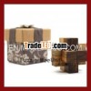 3d wooden puzzle with gift box
