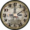Eiffel Tower decorative wall clock round shape 203