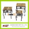 S/3 overlap packing wooden flower display stand