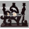poly candle holder with english words