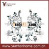metal peacock decorative wall candle holders